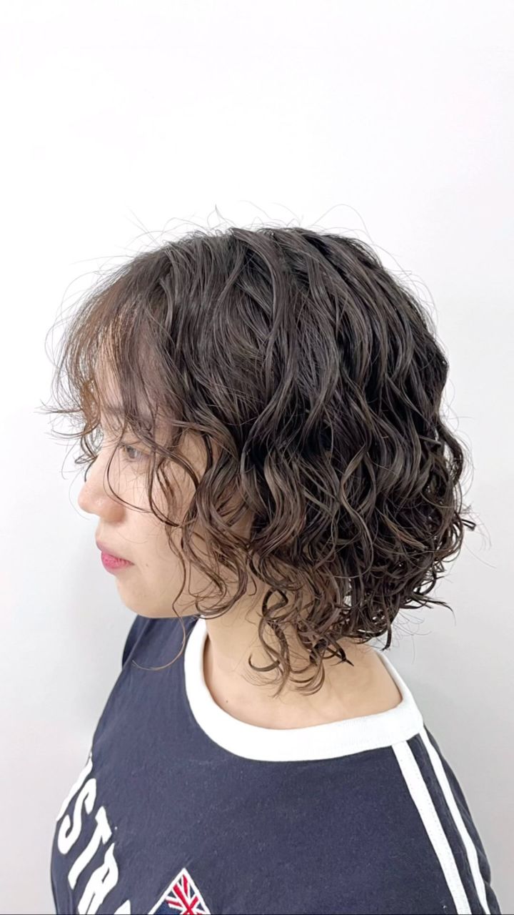 굵은히피펌 · 탈색
