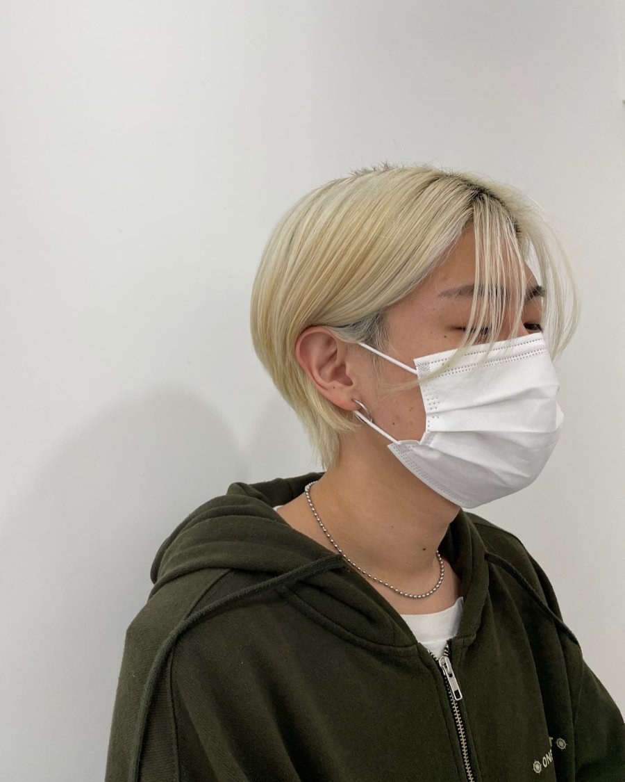 리프컷 · 탈색