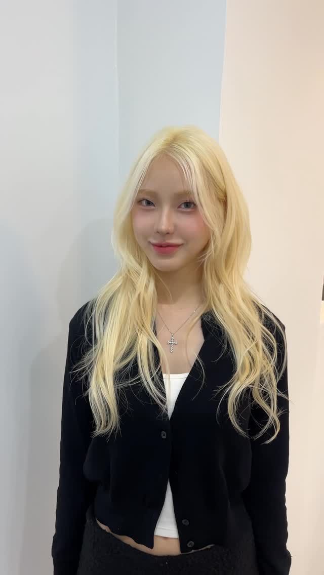 레이어드컷 · 탈색