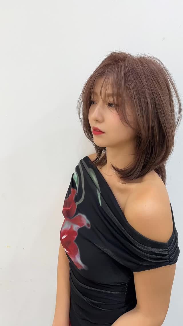 레이어드컷 · 애쉬브라운